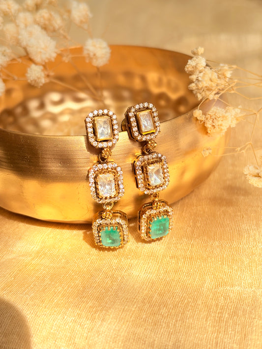 Victorian Panna Regal 92.5 Silver Earrings