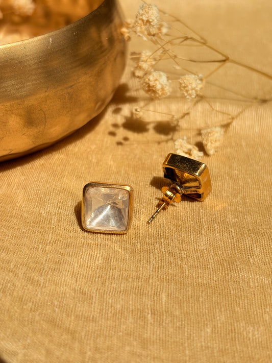 Timeless Kundan Square Studs