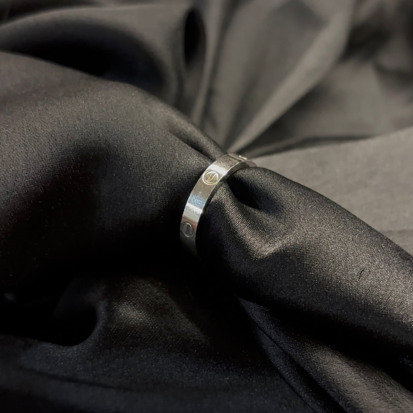 Modern Promise silver ring