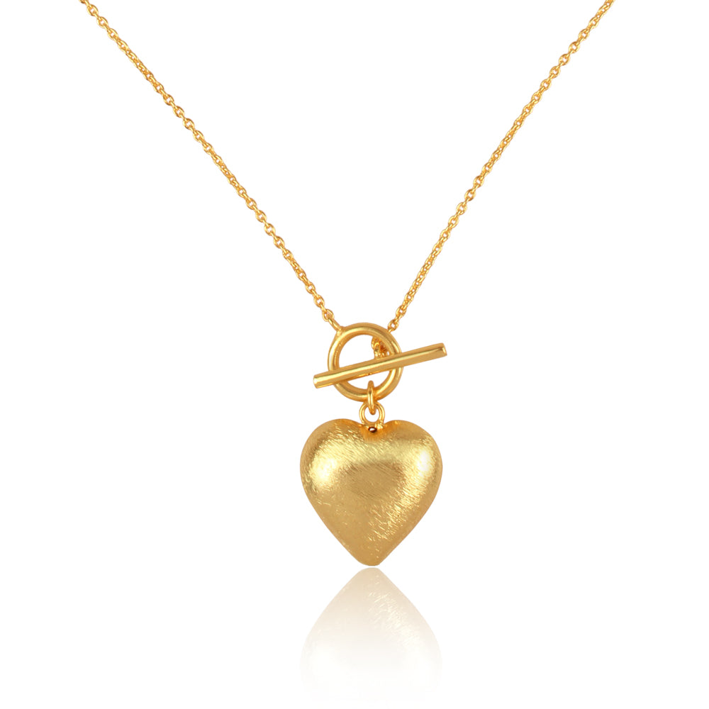 my locked up heart golden necklace