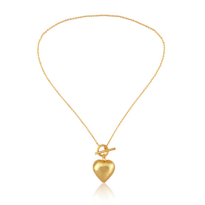 my locked up heart golden necklace