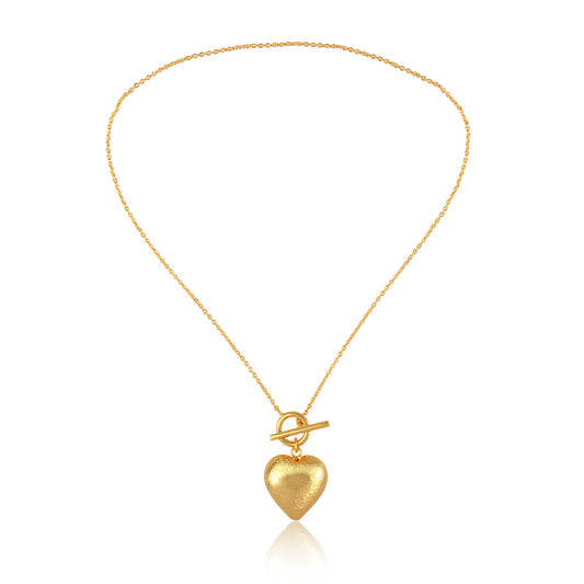 my locked up heart golden necklace