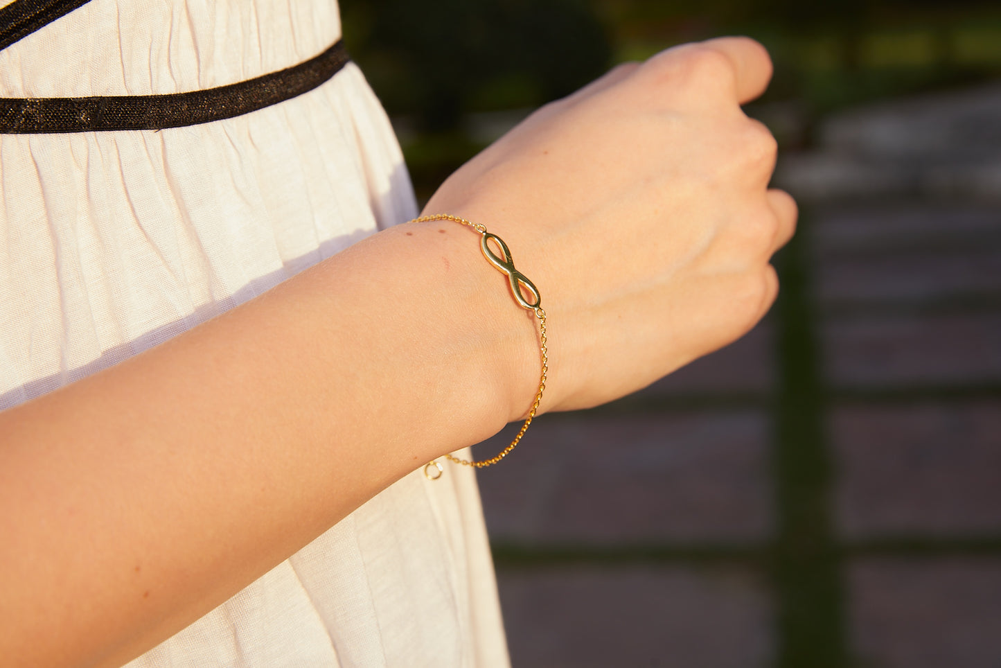 to infinity and beyond evergreen bracelet