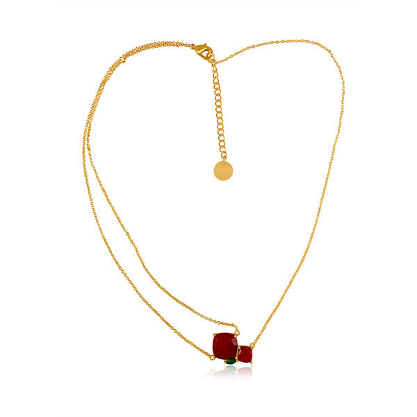 the enamelled artwork ruby necklace