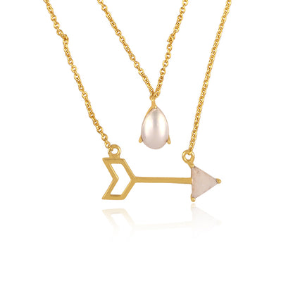 the love for intricacy pearl layered necklace