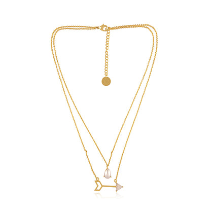 the love for intricacy pearl layered necklace