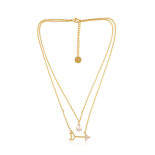 the love for intricacy pearl layered necklace
