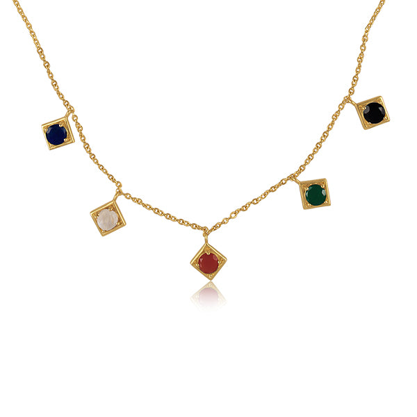 the royal affair statement coloured necklace