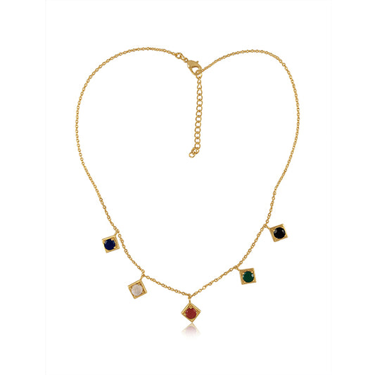 the royal affair statement coloured necklace