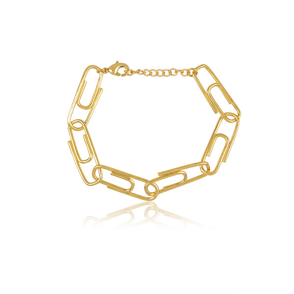 the hexing hexagon playful golden bracelet