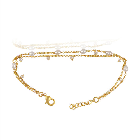 the classy desire perfect pearl chain bracelet