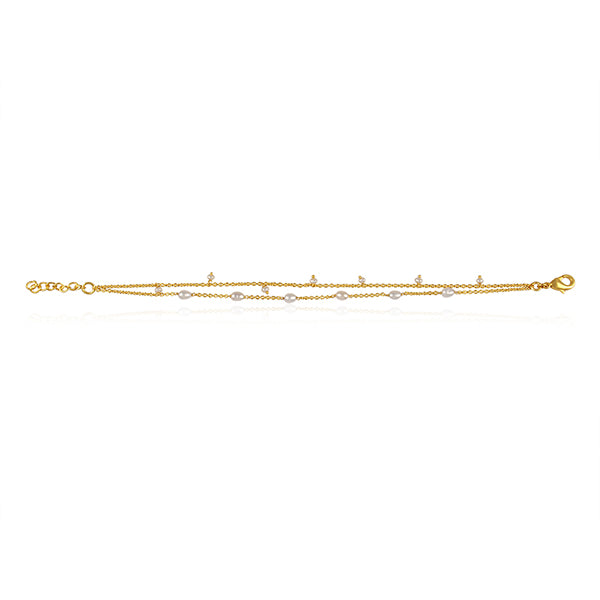 the classy desire perfect pearl chain bracelet