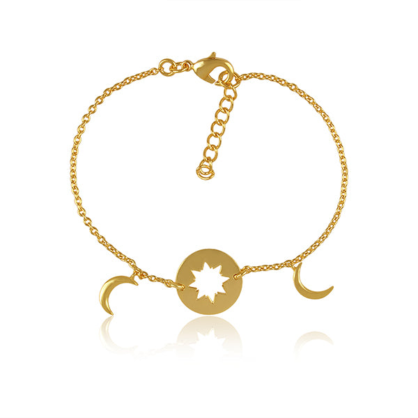 the elegance of night sky golden bracelet