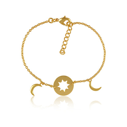 the elegance of night sky golden bracelet