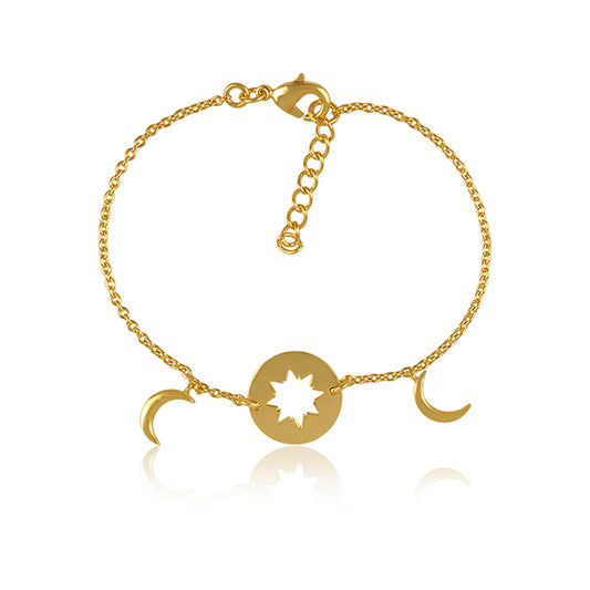 the elegance of night sky golden bracelet