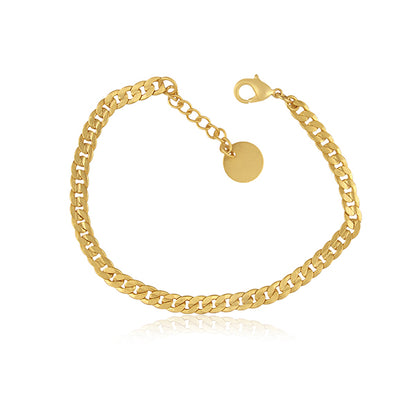 the classy chain of allure golden bracelet
