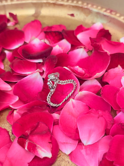 Sterling silver ghungroo charm band