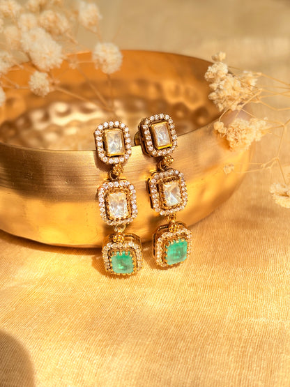 Victorian Panna Regal 92.5 Silver Earrings