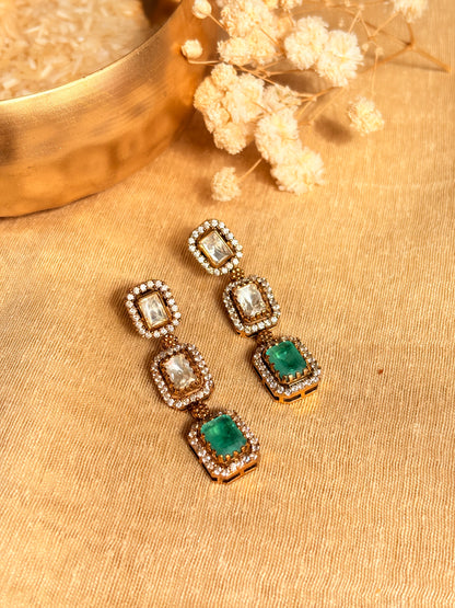 Victorian Panna Regal 92.5 Silver Earrings