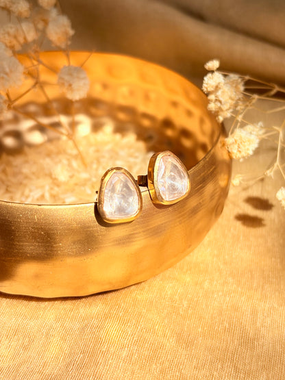 Classic Kundan Silver Studs