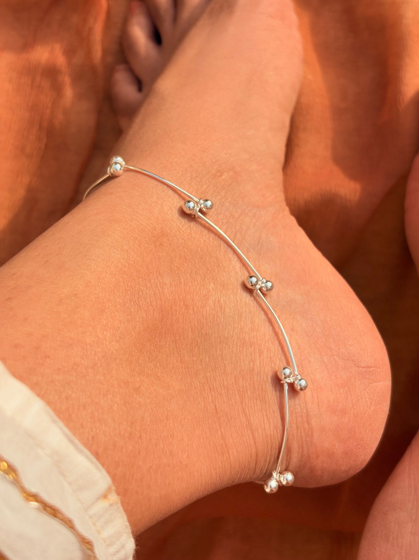 SILVER Ghungroo anklets