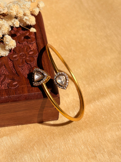he Dual Gemstone Open Bangle