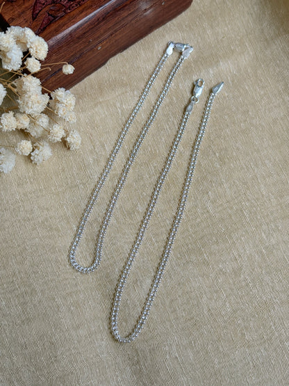 the infinite grace silver anklet