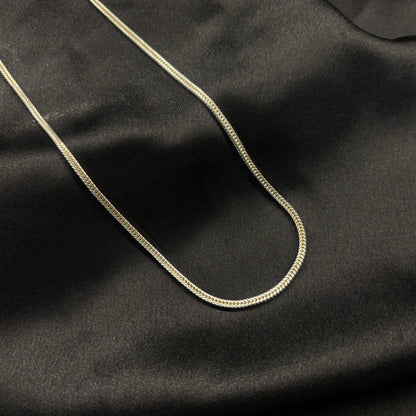 A sleek and versatile silver chain
