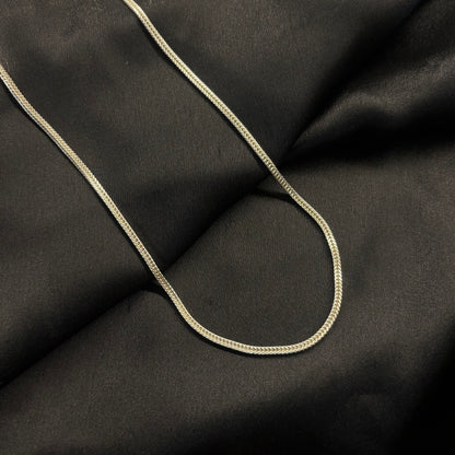 A sleek and versatile silver chain