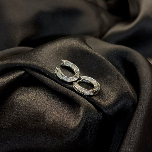 Crystal Curve Hoops