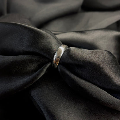 The Signature Band Silver ring