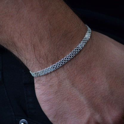 Silver Snake Chain Bracelet
