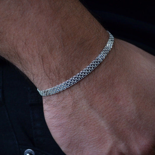Silver Snake Chain Bracelet