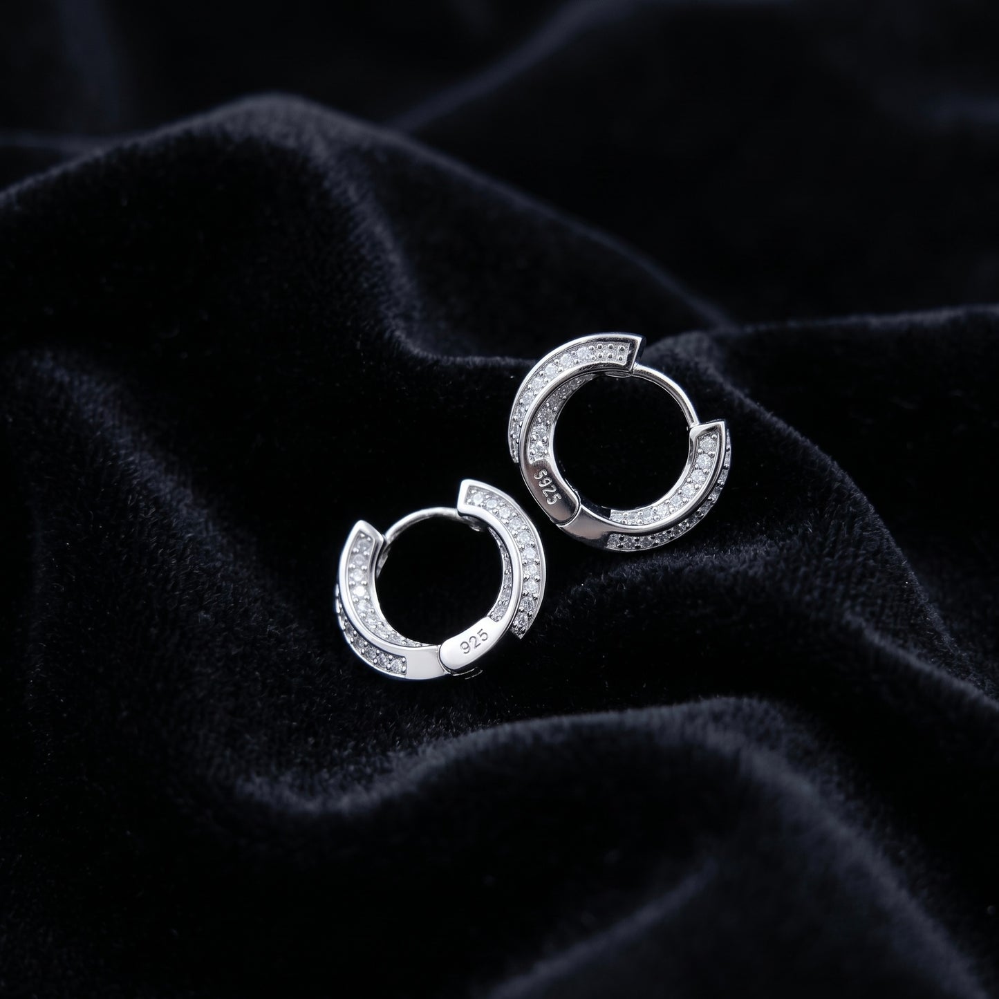 Crystal Curve Hoops