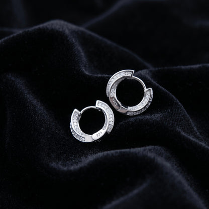 Crystal Curve Hoops