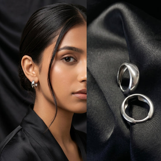 Nopeq Stylish Mens Jewellery Kaju Bali | Salman Khan Bollywood Style Ear Rings 