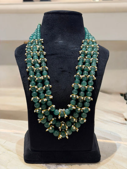 Emerald Royale Three-Strand Necklace