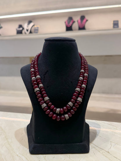 Ruby Radiance Two-Strand Necklace