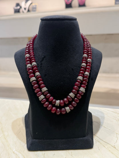 Ruby Radiance Two-Strand Necklace