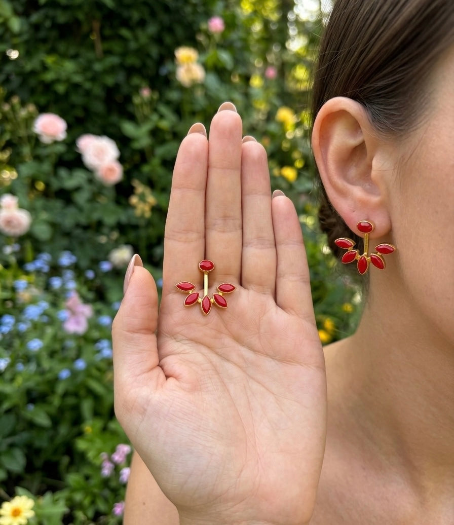 Scarlet Bloom Earrings
