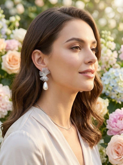 Vera Pearl Statement Earrings