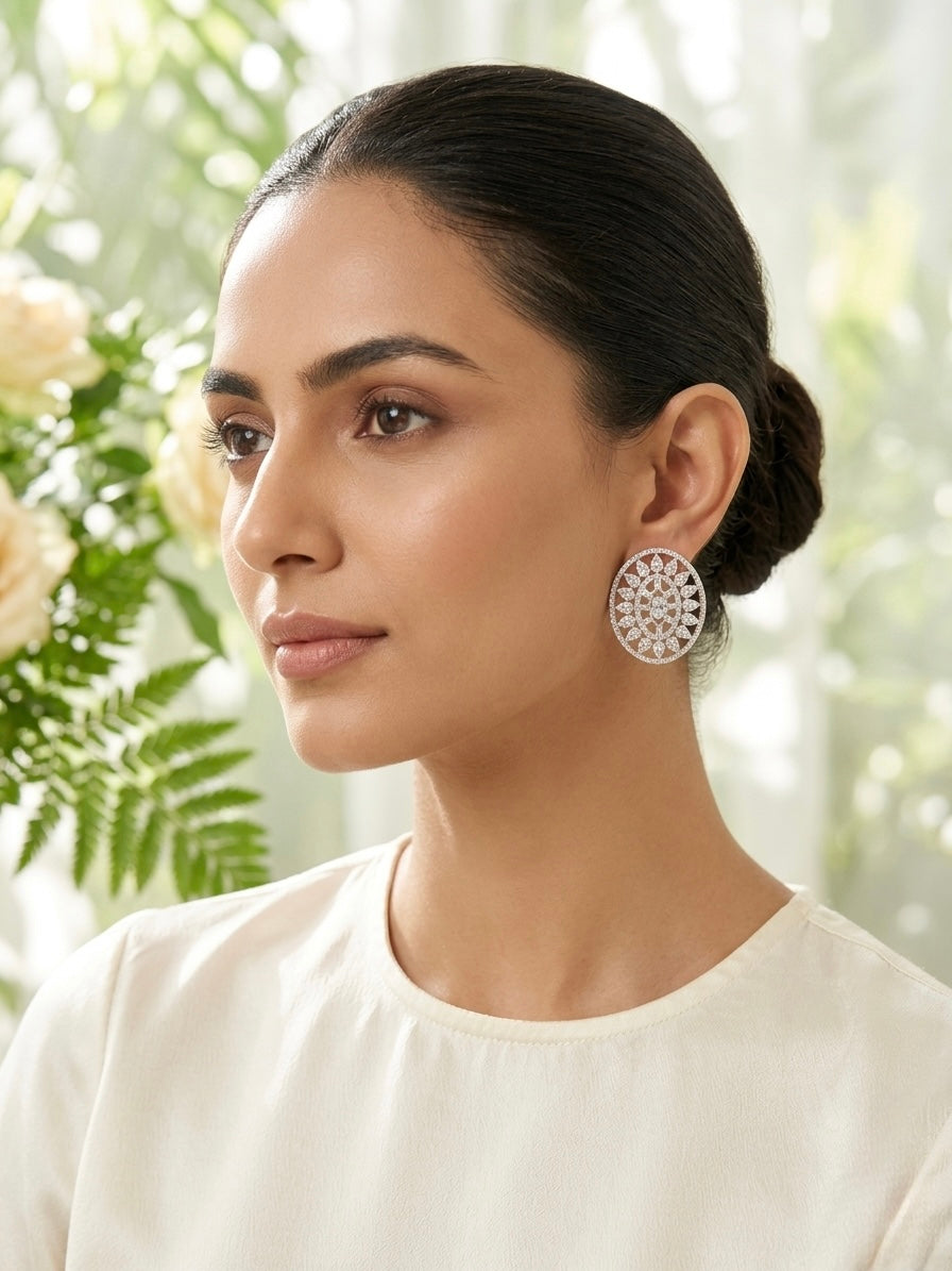 The Radiance Oval studs