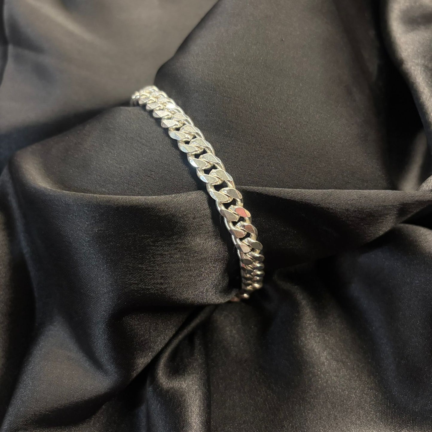 Silver Cuban Link Bracelet