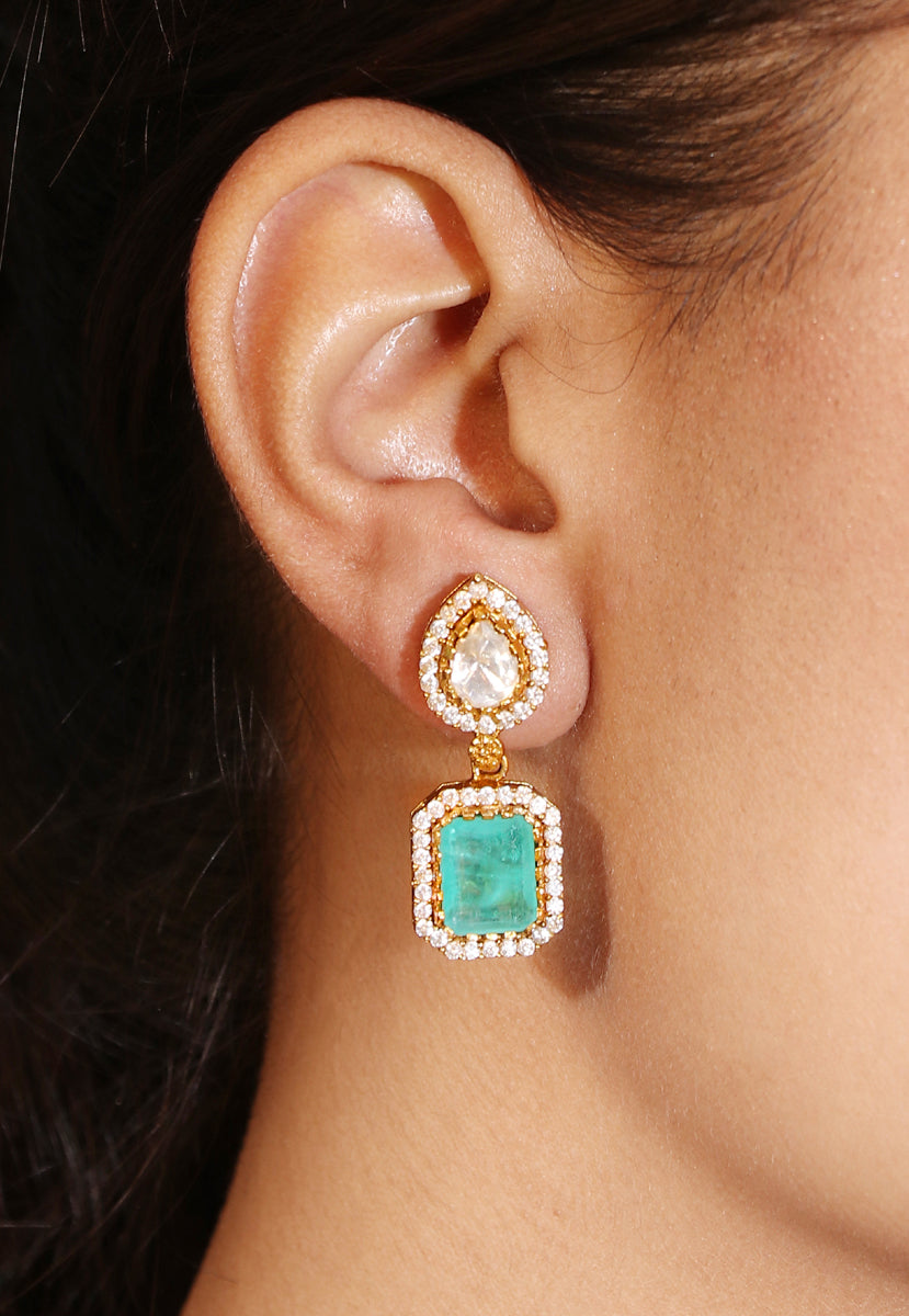 Victorian Emerald Statement Earrings
